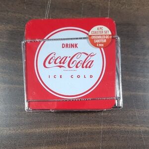 Coca-Cola Red Drink Coaster Set